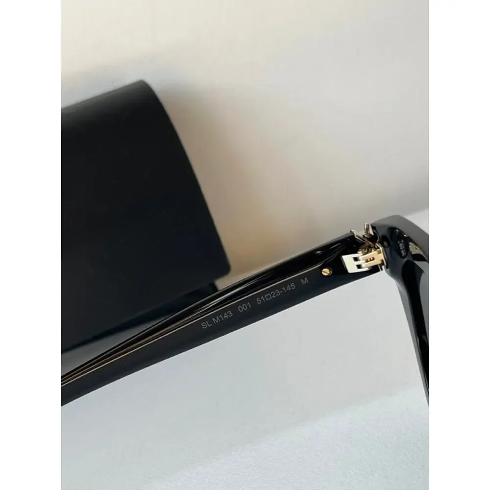 NEW Saint Laurent SL M143 Sunglasses in Black